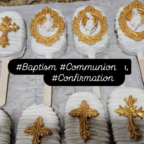 Divine Grace Gold & White Cakesicles – Set of 12